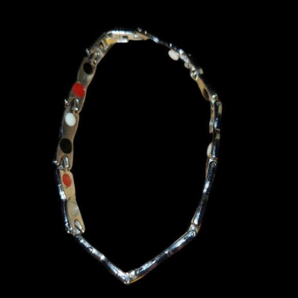 8" Linked Metal Bracelet L6 - Picture 4 of 4